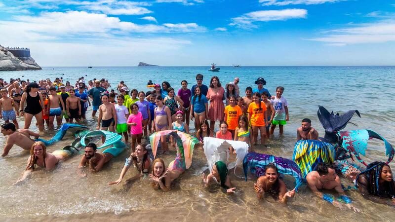 Mermaids and mermen bring a green message to Mal Pas beach